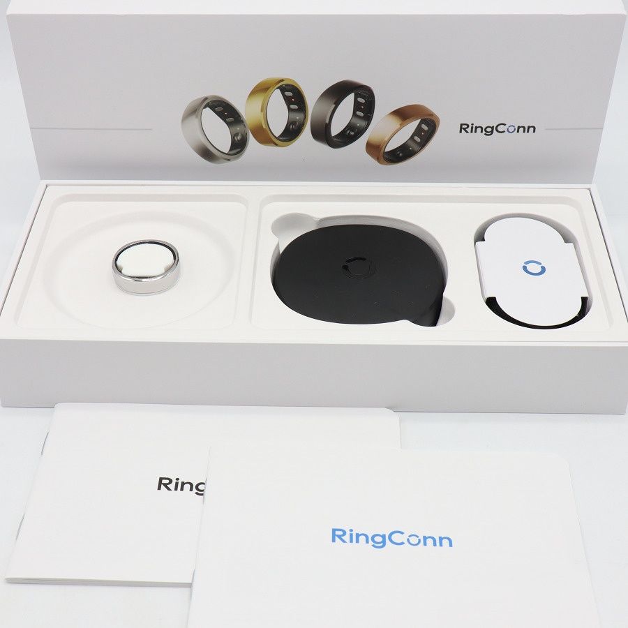 【美品】RingConn Smart Ring Gen 2 RCA-01-123031314 フューチャーシルバー US13号 第2世代 スマートリング リンコン 本体