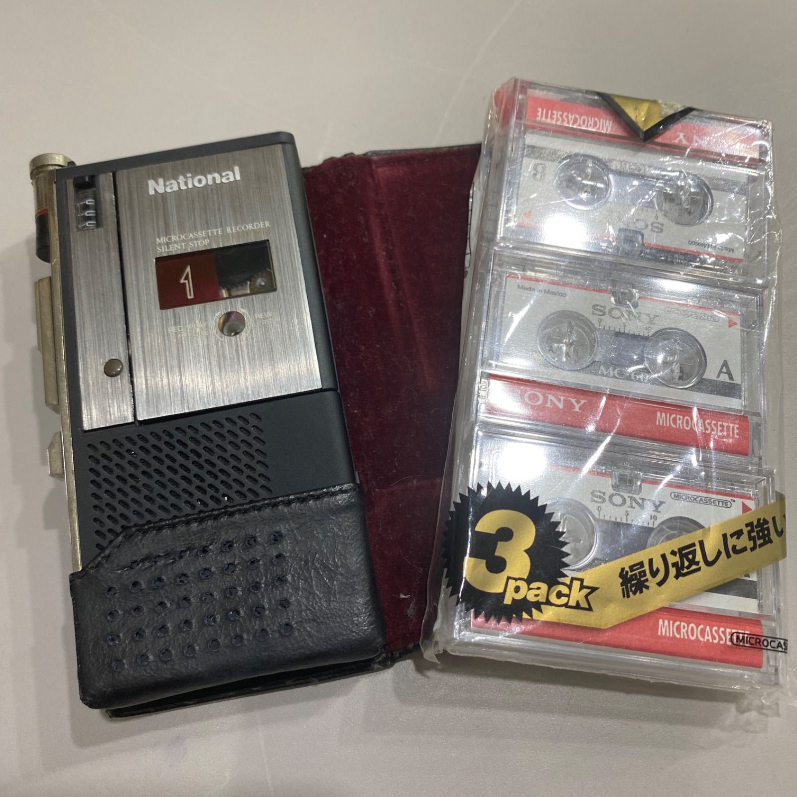 National ナショナル RN-Z10 マイクロカセットレコーダー テープセット