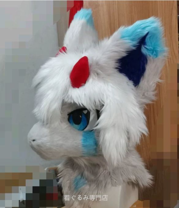 狼　犬　猫　着ぐるみ ヘッド全頭　ヘッド ケモノ ファースーツ ぬいぐるみ コスプレ コスチューム Kurumi 一点物 C927