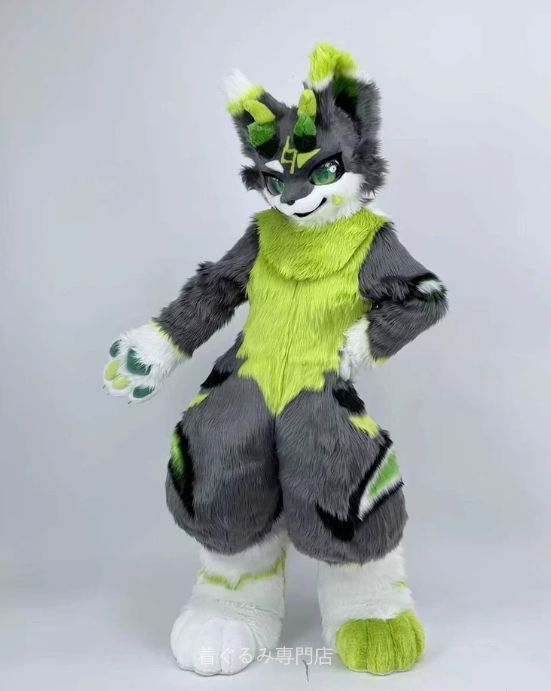 狼　犬　猫　着ぐるみ ヘッド全頭　ヘッド ケモノ ファースーツ ぬいぐるみ コスプレ コスチューム Kurumi 一点物 C928