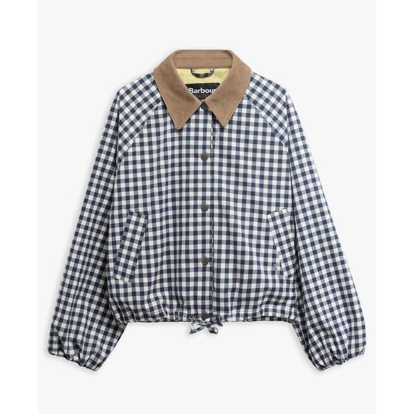 バブアー レディース アウター ジャケット・ブルゾン Barbour Womens Barn Jacket Ging Navy Nt ネイビー