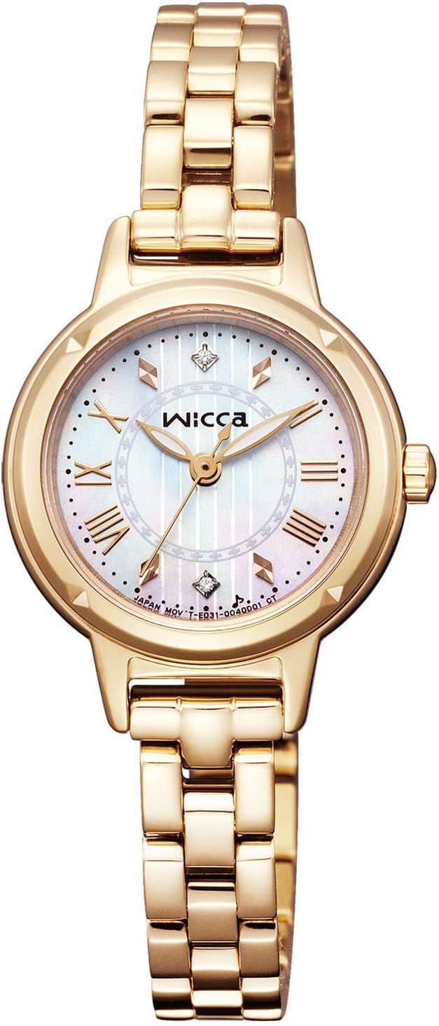 [CITIZEN]　腕時計 ウィッカ wicca ソーラーテック KP3-627-11 レディース ウォームゴールド