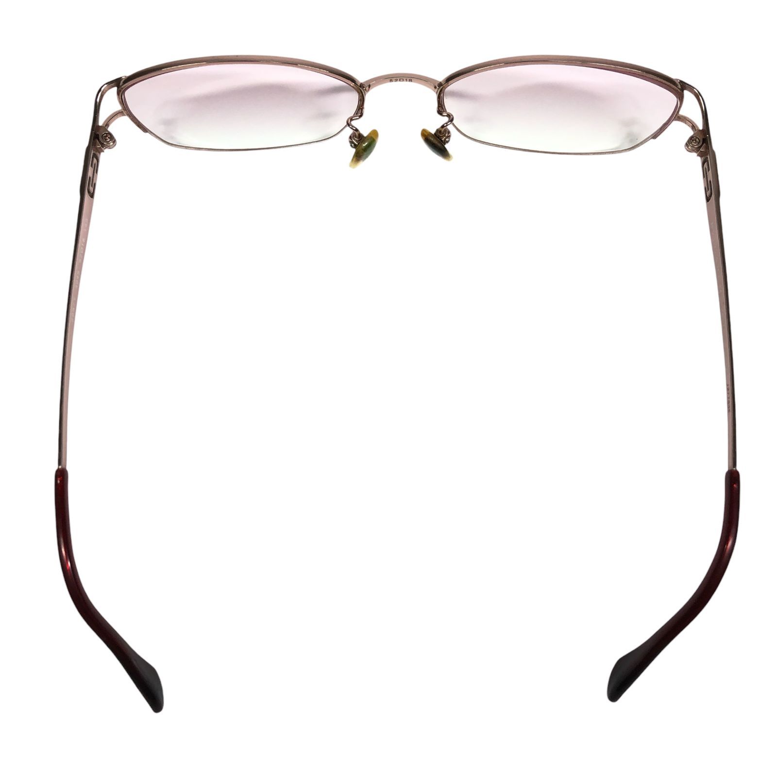 ブルガリ】本物 BVLGARI 眼鏡 ロゴテンプル 2097T ピンクブラウン色系