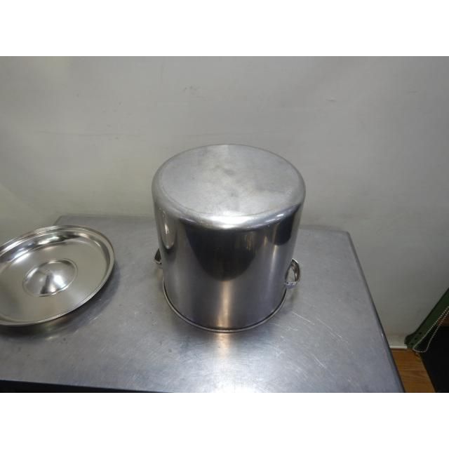 2クローバー 18-8 ステンレス 寸胴鍋 ふた付 両手 30cm φ30深30cm 21L
