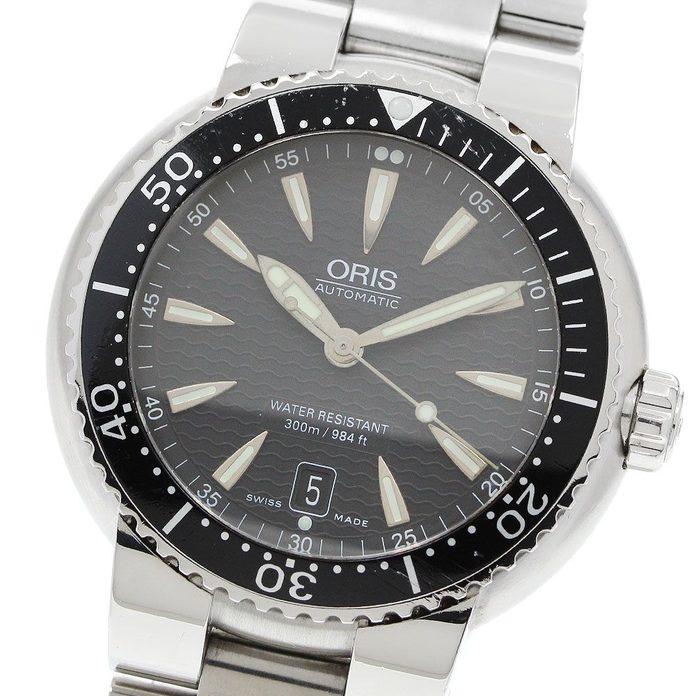 オリス ORIS 7533P ダイバーズ デイト 自動巻き メンズ 保証書付き_950749