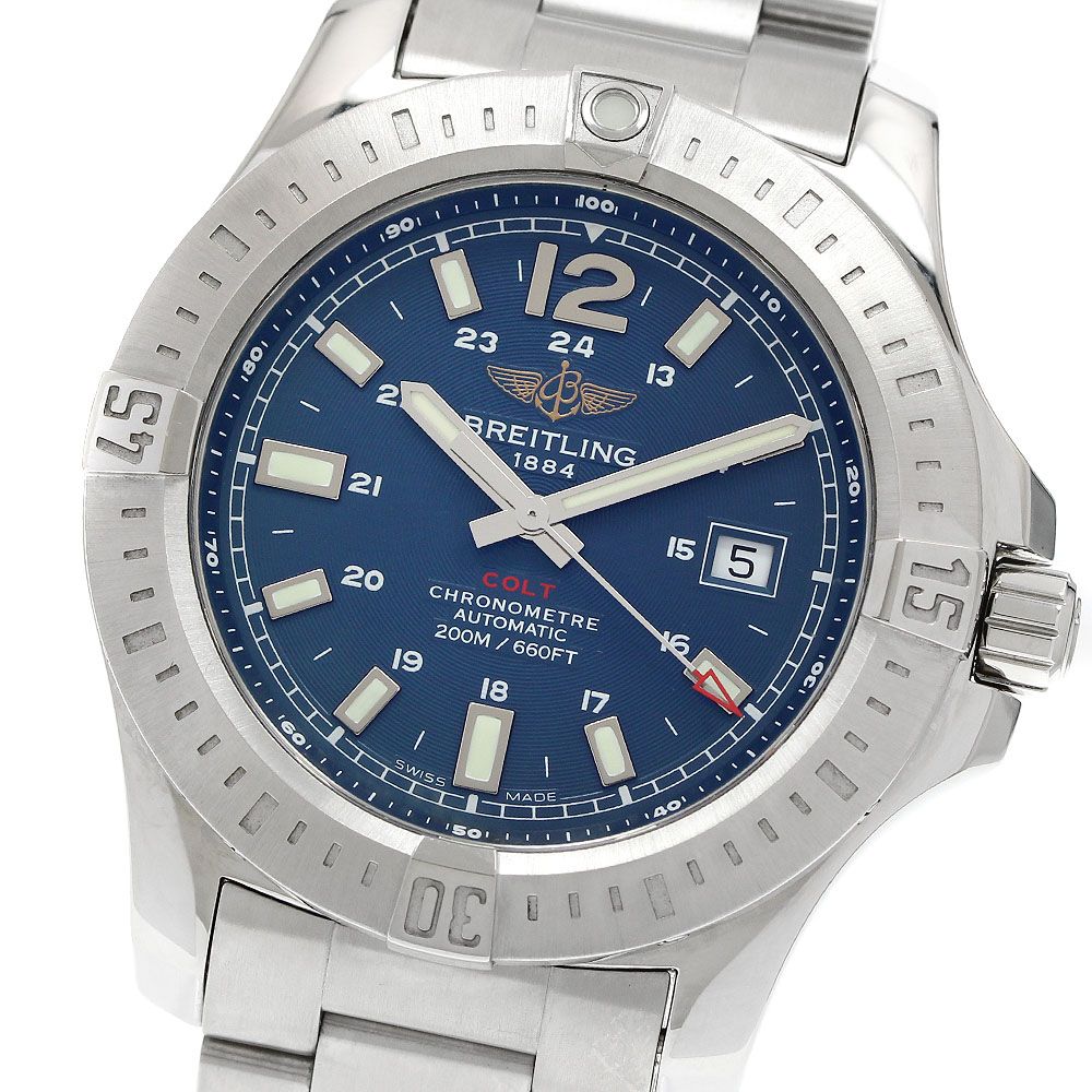 ブライトリング BREITLING A17388 コルト デイト 自動巻き メンズ 良品 _961428