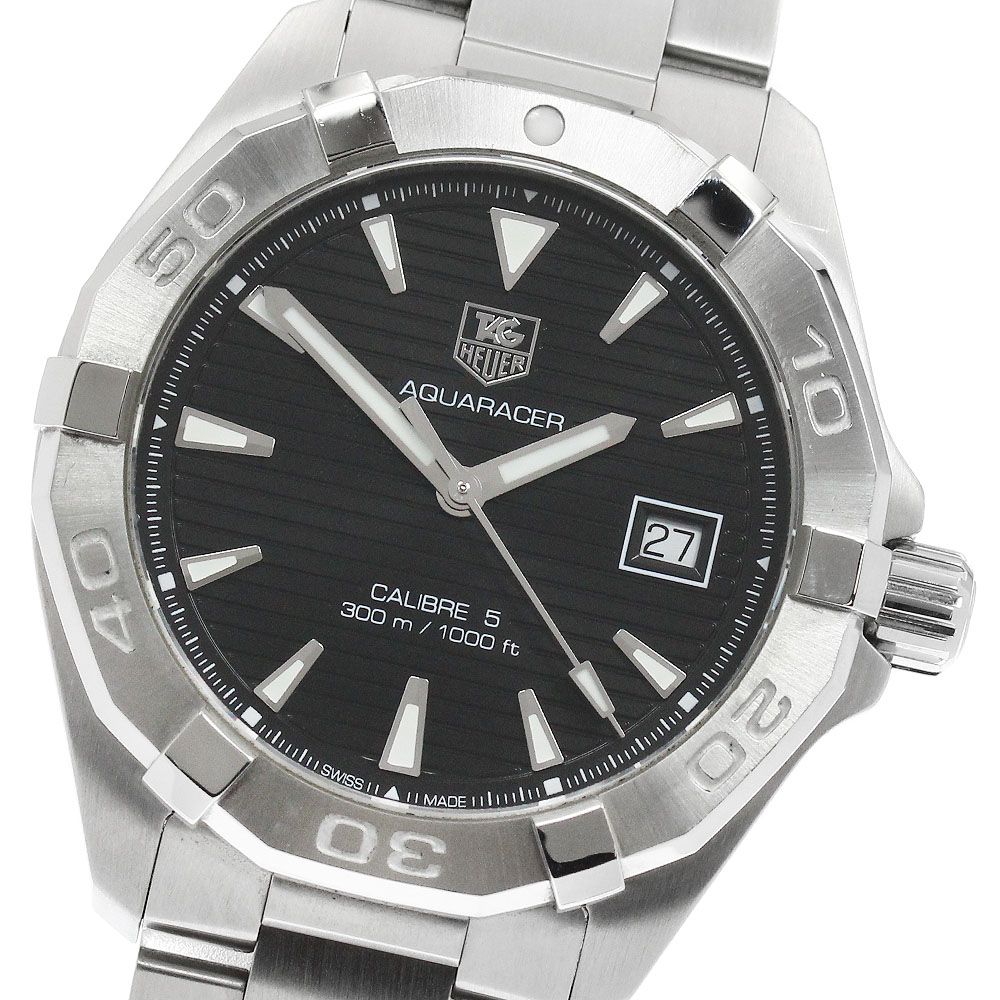 タグホイヤー TAG HEUER WAY2110.BA0928 アクアレーサー キャリバー5 デイト 自動巻き メンズ 良品 保証書付き_965110