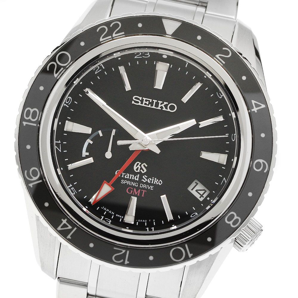 セイコー SEIKO SBGE001/9R66-0AA0 グランドセイコー GMT パワーリザーブ スプリングドライブ メンズ 箱・保証書 メーカーOH済_937507