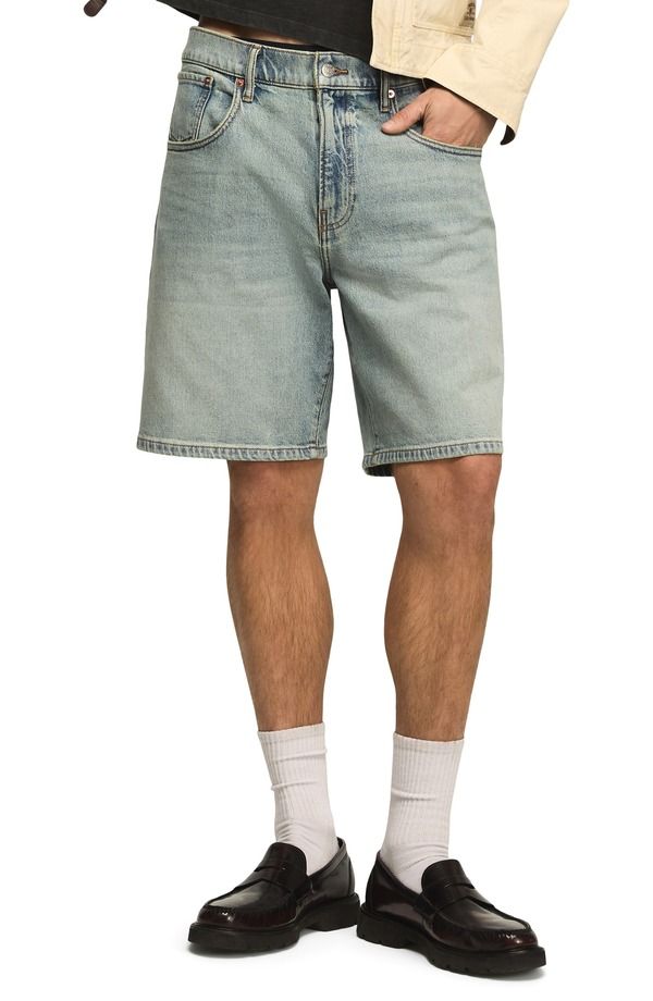 ラッキーブランド メンズ ボトムス デニムパンツ ショートパンツ Lucky Brand Loose Fit 5Pocket Denim Shorts Cometail デニム