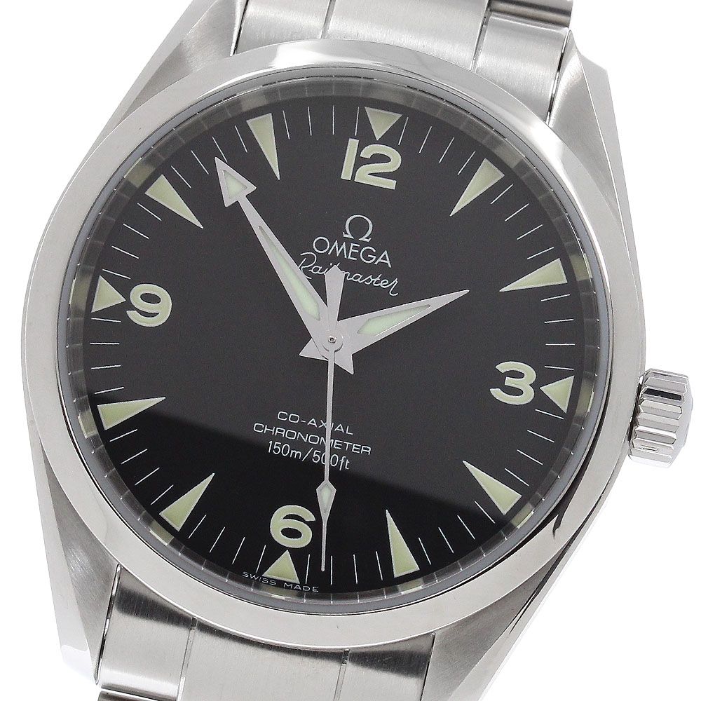 オメガ OMEGA 2503.52 シーマスター アクアテラ レイルマスター 自動巻き メンズ 美品 保証書付き_966398