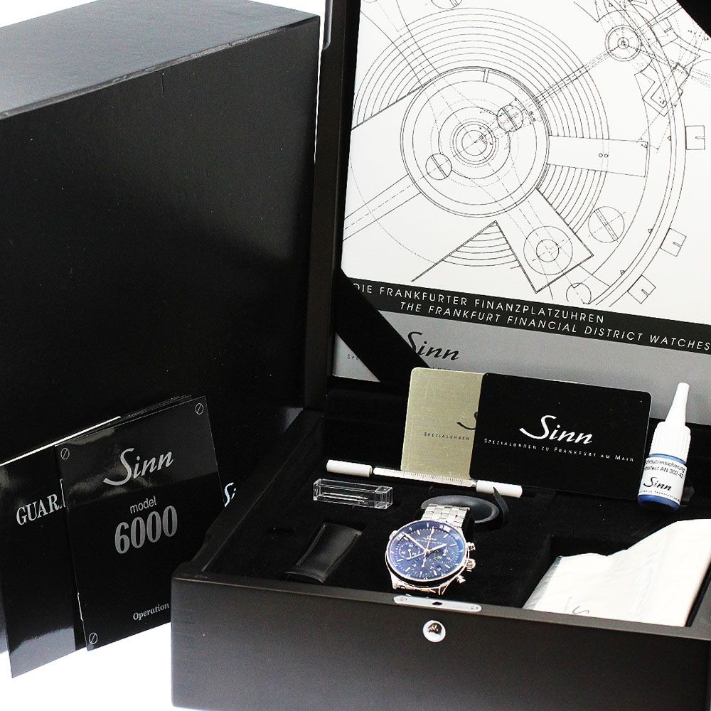 ジン Sinn 6000 フランクフルト ファイナンシャル ウォッチ クロノ