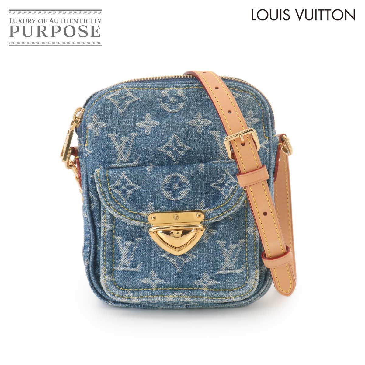 新品同様 ルイ ヴィトン LOUIS VUITTON LVリミックス ポシェット フェアファックス ショルダー バッグ モノグラム デニム ブルー 90329251