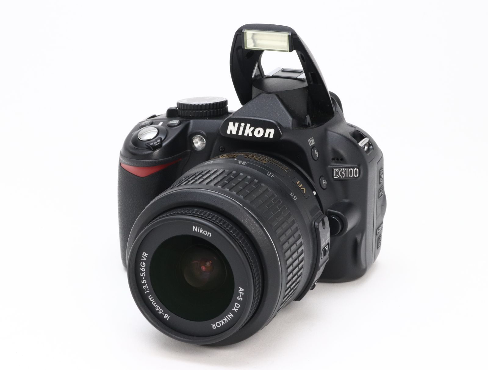 B+ (並品) Nikon ニコン D3100 AF-S DX NIKKOR 18-55mm レンズキット ブラック シャッター回数9,841 初期不良返品対応 55-81