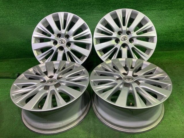トヨタ TOYOTA 純正 アルファード ANH25W ホイール アルミ シルバー 18インチ 7.5J 5穴 4本 114.3 +45