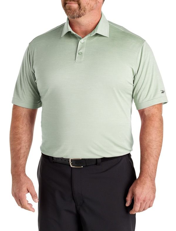 リーボック メンズ トップス ポロシャツ トール Reebok Big Tall Performance Heather Polo Shirt Dew ヘザー
