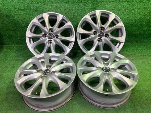 マツダ MAZDA 純正 デミオ DJ3AS ホイール アルミ シルバー 15インチ 5.5J 4穴 4本 100 +40 99653-75550