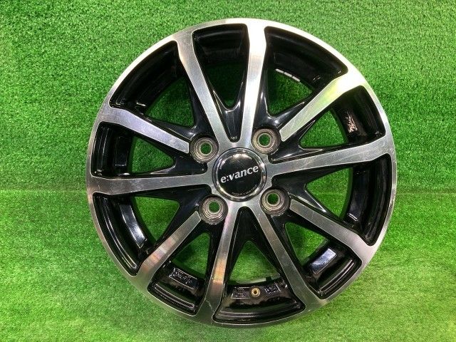 エヴァンス 軽自動車 ホイール アルミ ブラックポリッシュ 13インチ 