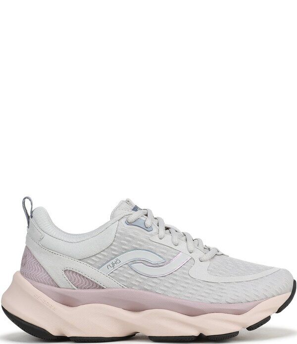 ライカ レディース シューズ スニーカー メッシュ Ryka Womens Rezorb Max Mesh Walking Sneakers Oyster Grey グレー