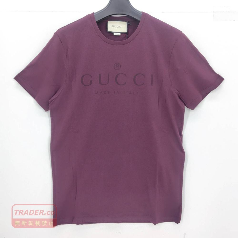 Tシャツ | GUCCI グッチ 05w22174 ロゴプリント ボルドー M イタリア製