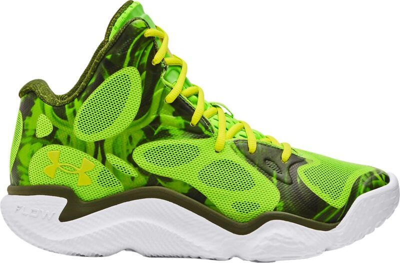 アンダーアーマー レディース シューズ スニーカー Under Armour Curry Spawn FloTro Basketball Shoes WhiteYellow ホワイト