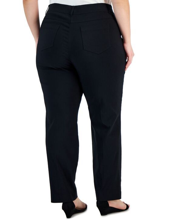 ジェイエムコレクション レディース ボトムス カジュアルパンツ パンツ JM Collection Womens SlimLeg CurvyFit Pants 2PS 28W Deep Black ブ