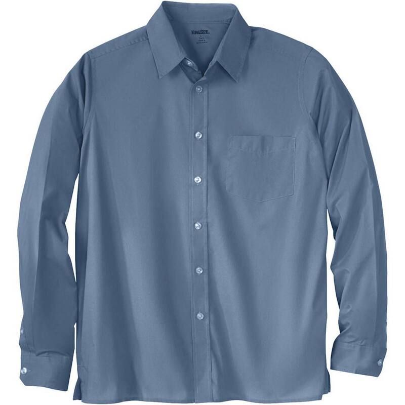 キングサイズ レディース トップス Tシャツ トール KingSize Mens Big Tall The NoTuck Casual Shirt Slate Blue スレート