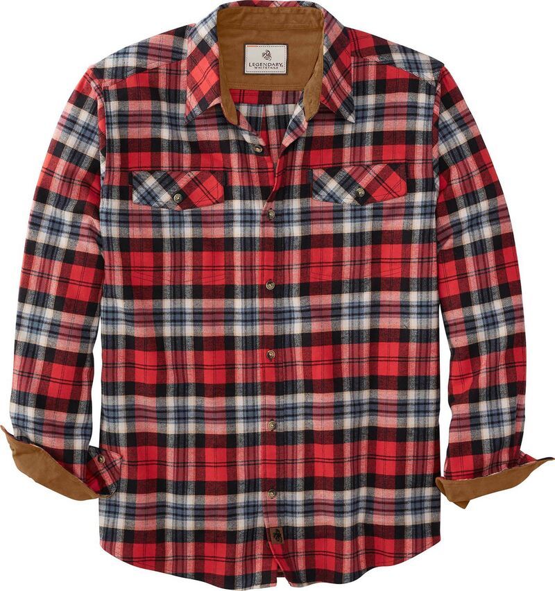 レジェンダリーホワイトテイルズ レディース トップス Tシャツ Mens Legendary Whitetails Legendary Stretch Casual Flannel Shirt Bar