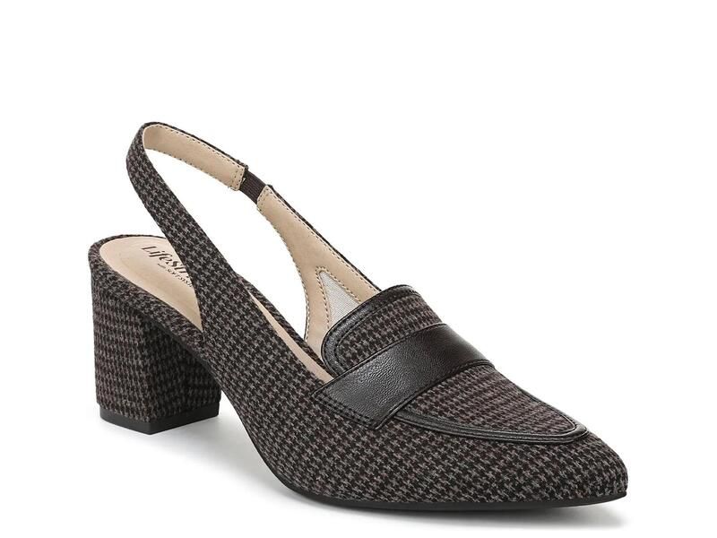 ライフストライド レディース シューズ パンプス LifeStrideAngel Pump Dark Chocolate Houndstooth Fabric チョコレート