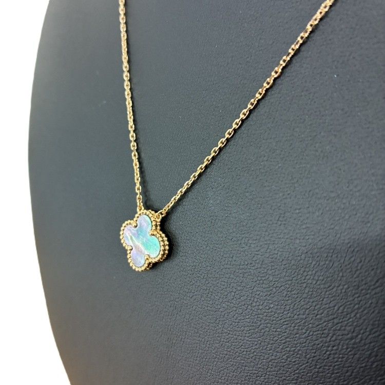 ヴァンクリ ヴィンテージ アルハンブラ マザーオブパール 750 MBZ355 ♪VAN CLEEF & ARPELS ヴァンクリーフ&アーペル ヴィンテージ