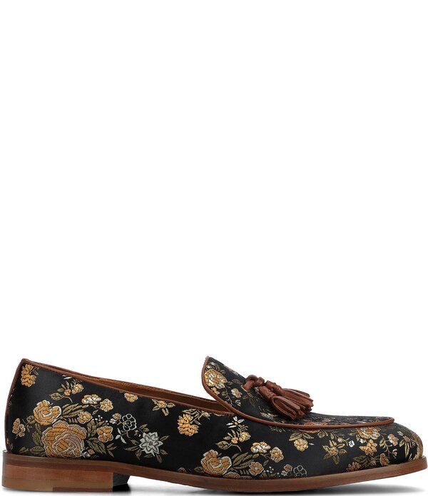 タフト メンズ シューズ スリッポン・ローファー フラワー柄 フラワー Taft Mens Tommy Tassel Floral Jacquardress Loafers Eden