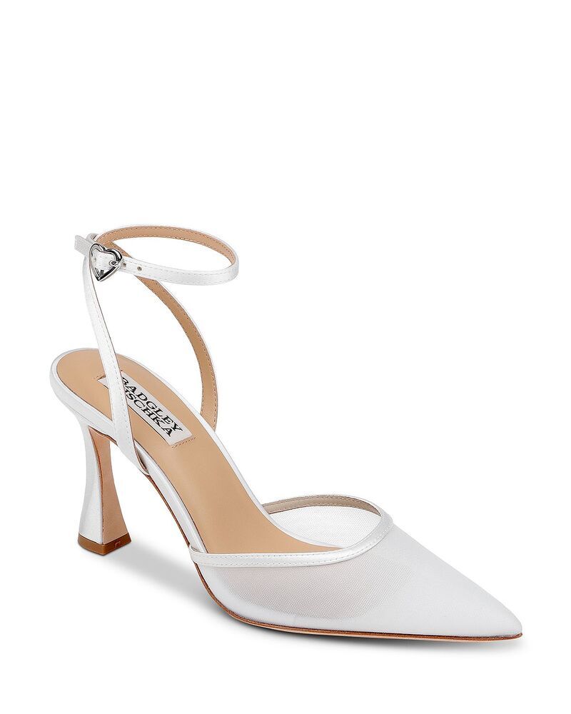 バッジェリーミシュカ レディース シューズ パンプス Badgley Mischka Womens Yanet II Pointed Pumps White Crepe ホワイト