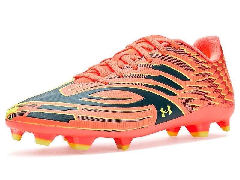 アンダーアーマー メンズ シューズ スニーカー Under Armour Mach 1 Select Soccer Cleats Electric TangerineArden GreenHigh V