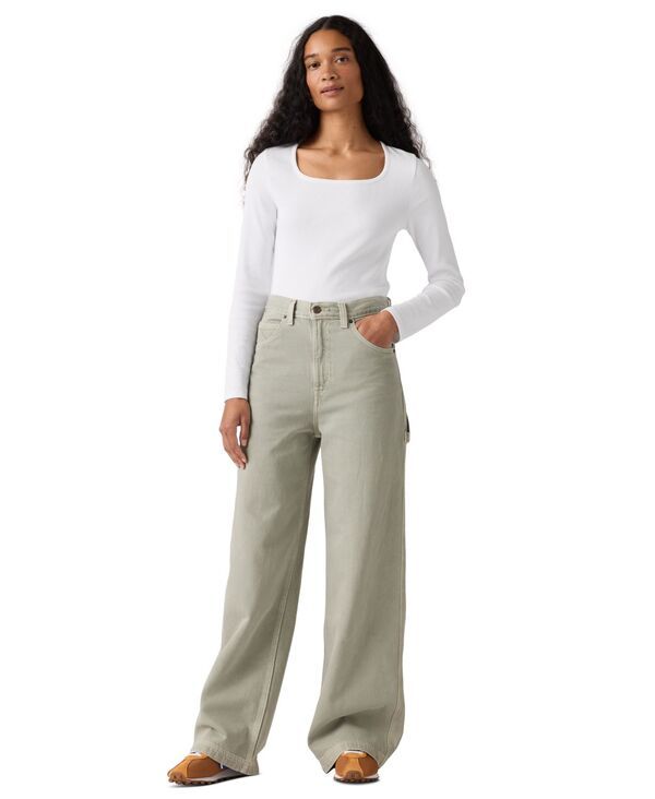 リーバイス レディース ボトムス デニムパンツ ジーンズ Levis Womens CinchWaist Carpenter Lightweight Baggy Jeans Washed Shadow