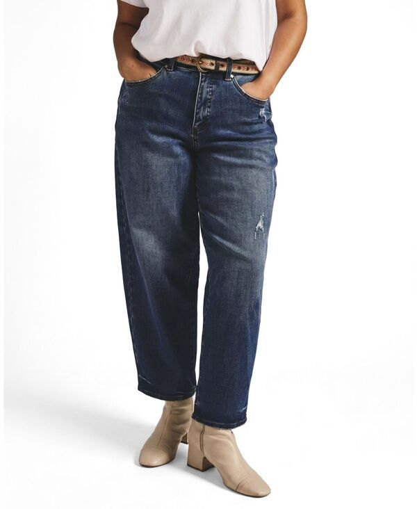 ユニバーサル スタンダード レディース ボトムス デニムパンツ プラスサイズ ジーンズ Universal Standard Womens Plusize Lou High Rise Barreleg