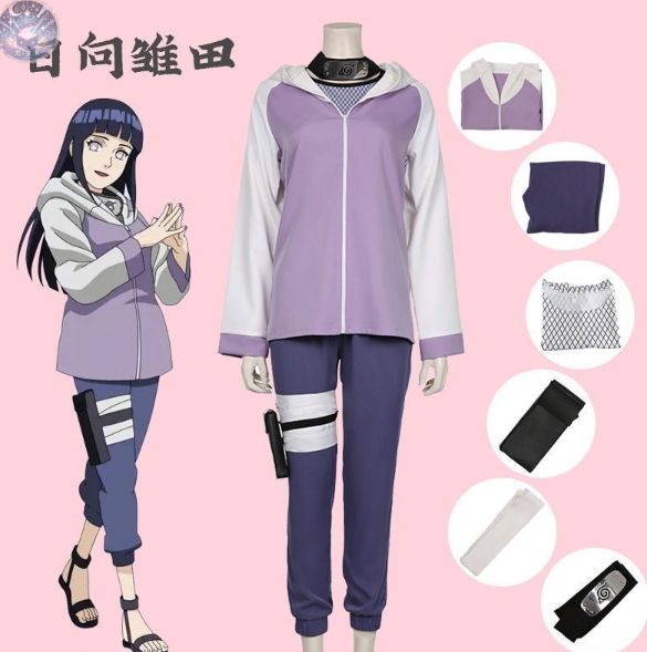 【新品・未使用】NARUTO 疾風伝 日向ヒナタ コスプレ衣装 アニメキャラクターコスチューム 仮装 撮影用 舞台衣装 イベント用 ハロウィン クリスマス対応
