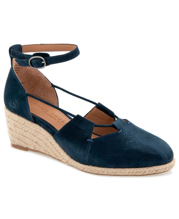 ジェントルソウルズ レディース シューズ サンダル Gentle Souls Womens Ori Espadrille Wedge Sandals Navy Suede ネイビー