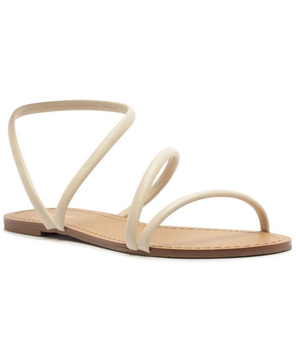 アレッツォ レディース シューズ サンダル Arezzo Womens Mikayla Round Toe Flat Sandals Panacota