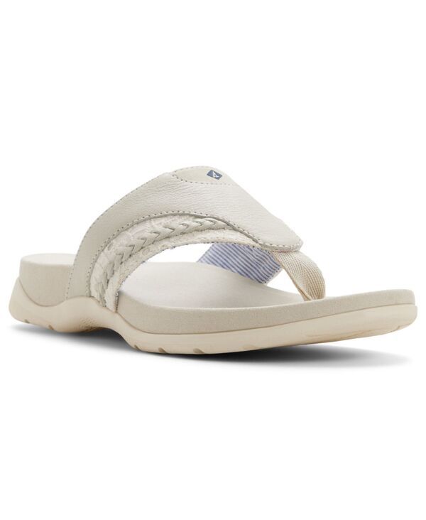 スペリー レディース シューズ スリッポン・ローファー サンダル Sperry Womens Dalia Fish Round Toe SlipOn Sandals Cream クリーム