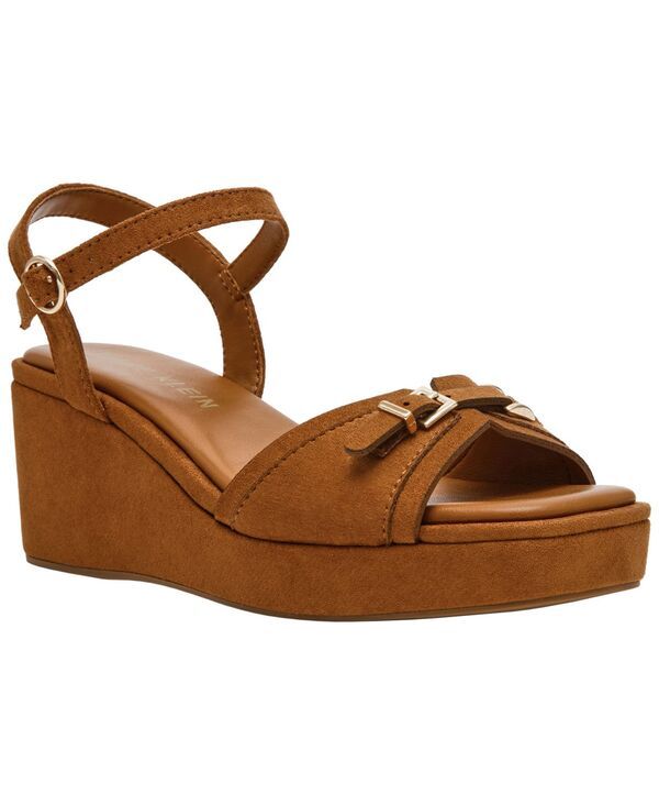 アンクライン レディース シューズ サンダル プラットフォーム Anne Klein Womensky Platform Wedge Sandals Cognac Micro