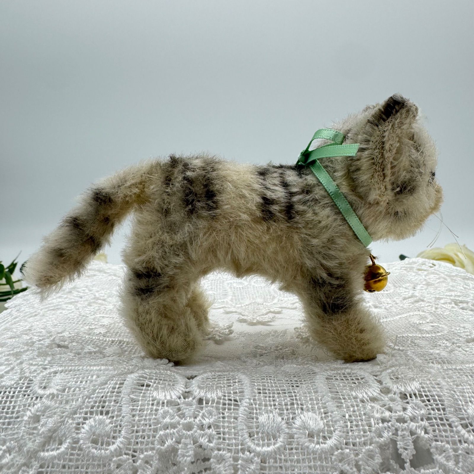 Burri-Tom Cat シュタイフ10cm 1979〜1984 ビンテージ 送料無料☆シュタイフ☆Cat Tabby 10cm☆タビーキャット/ねこ/猫