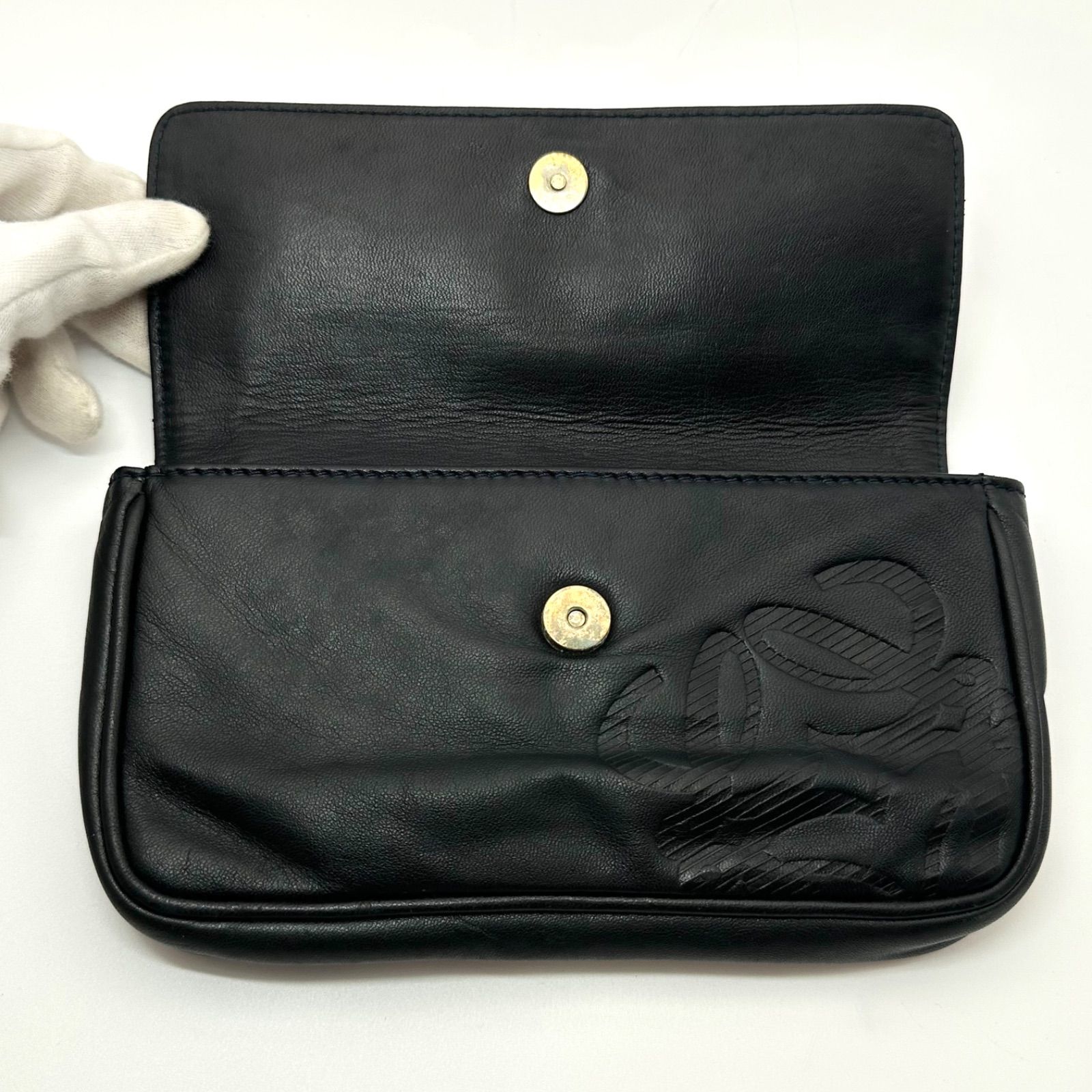 B5714】 LOEWE ロエベ クラッチバッグ セカンドバッグ アナグラム