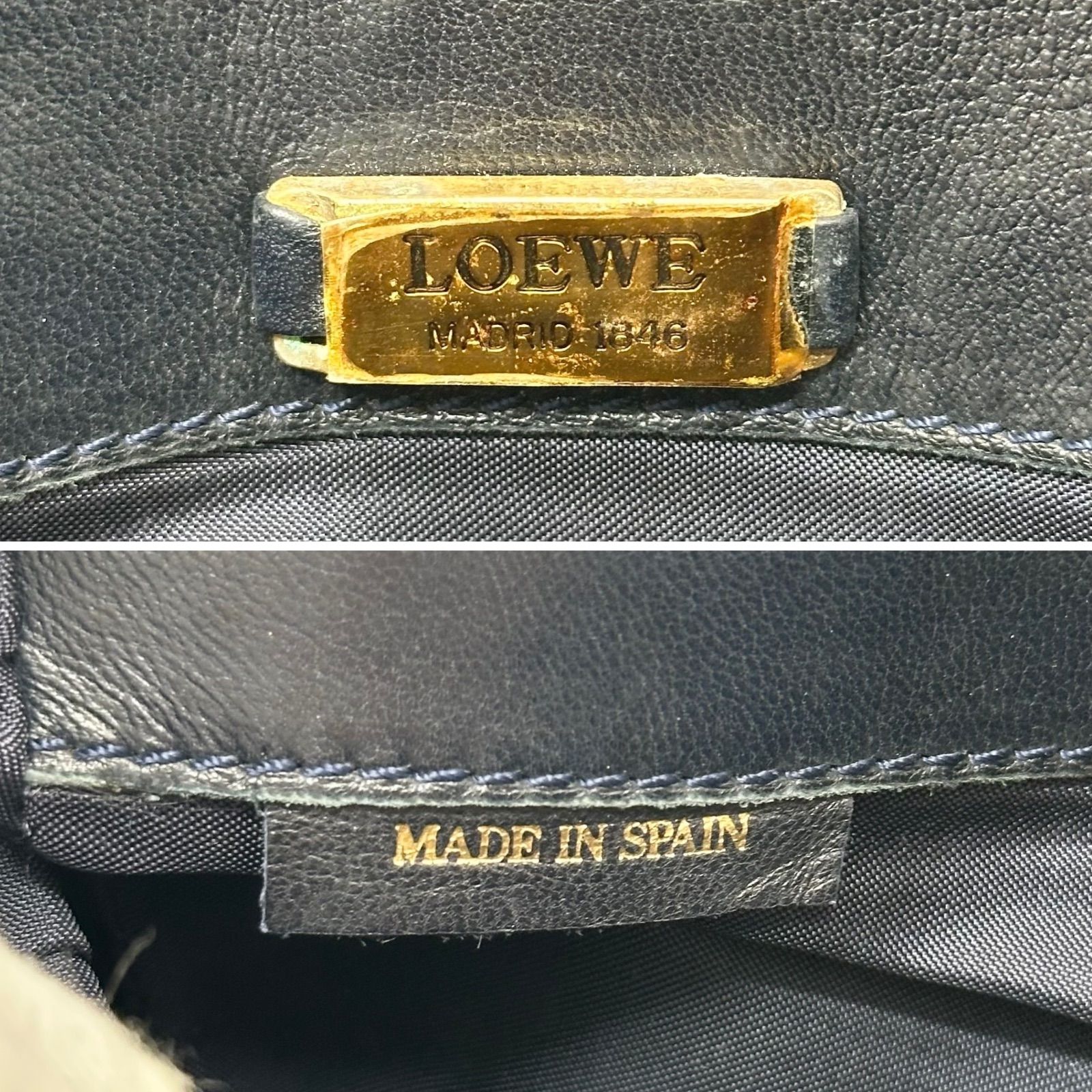 B5714】 LOEWE ロエベ クラッチバッグ セカンドバッグ アナグラム