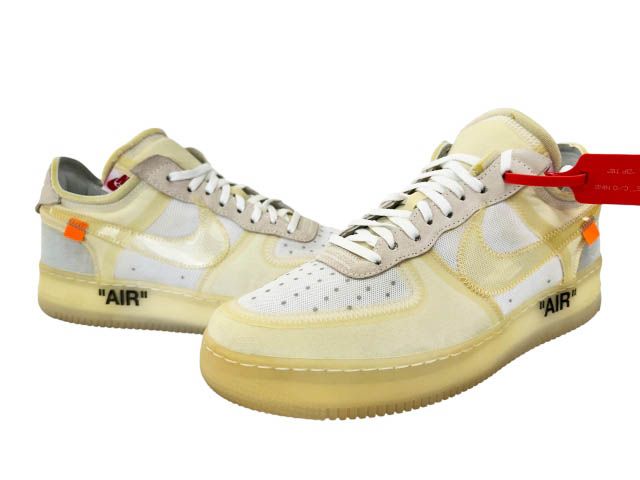 ナイキ NIKE ×Off-White オフホワイト The Ten AIR FORCE 1 LOW White ザ テン エアフォース 1 ロー AO4606-100 30 白ホワイト ブランド古着ベクトル 中古☆AA★▲■260624