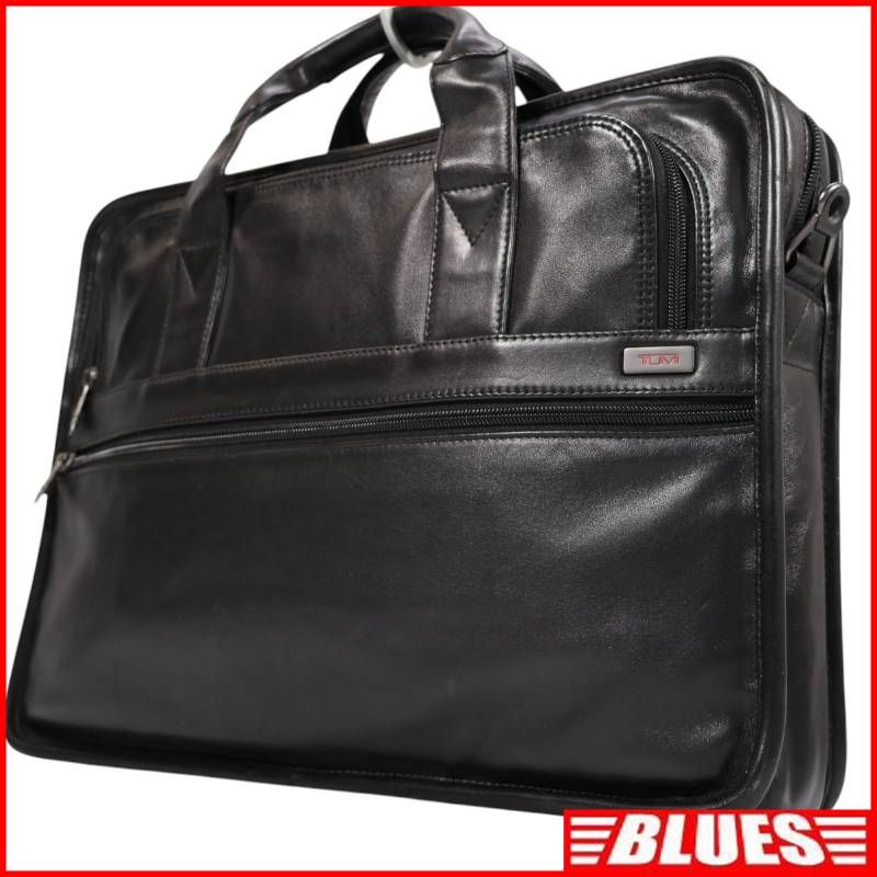 TUMI トゥミ ビジネスバッグ 黒 2WAY ショルダーバッグ PC収納 本革 ブリーフケース レザー メンズ ブリーフケース一覧←SEULB屋着古← TY4578
