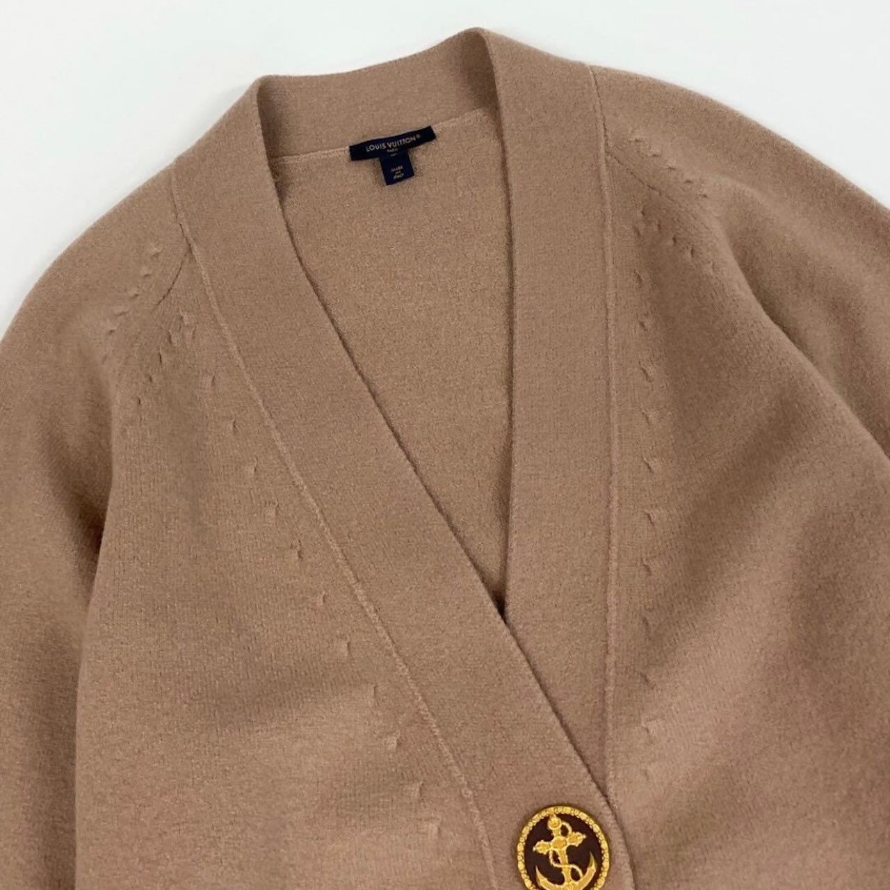 美品 LOUIS VUITTON ルイヴィトン ロング ニット コーディガン 
