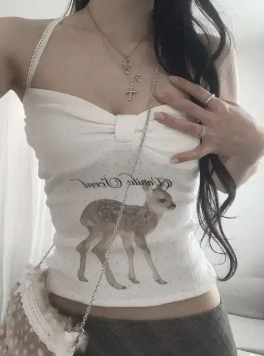エンジェルナンバー555 Bambi fawn スリーブレス