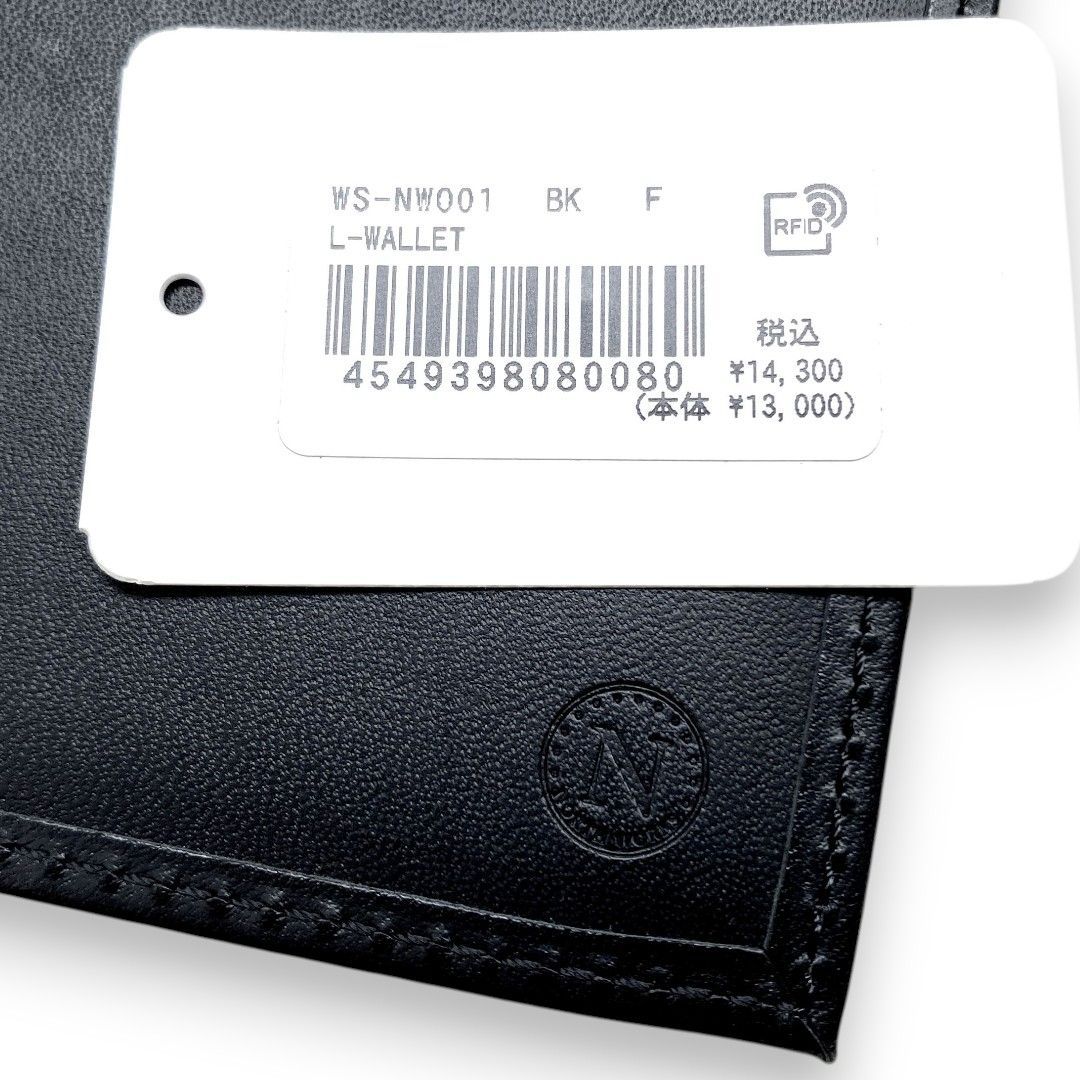 本革コンパクトウォレット ノーブランド NORTH WORKS ノースワークス 本革 三つ折り レザー L字型 ミニ財布