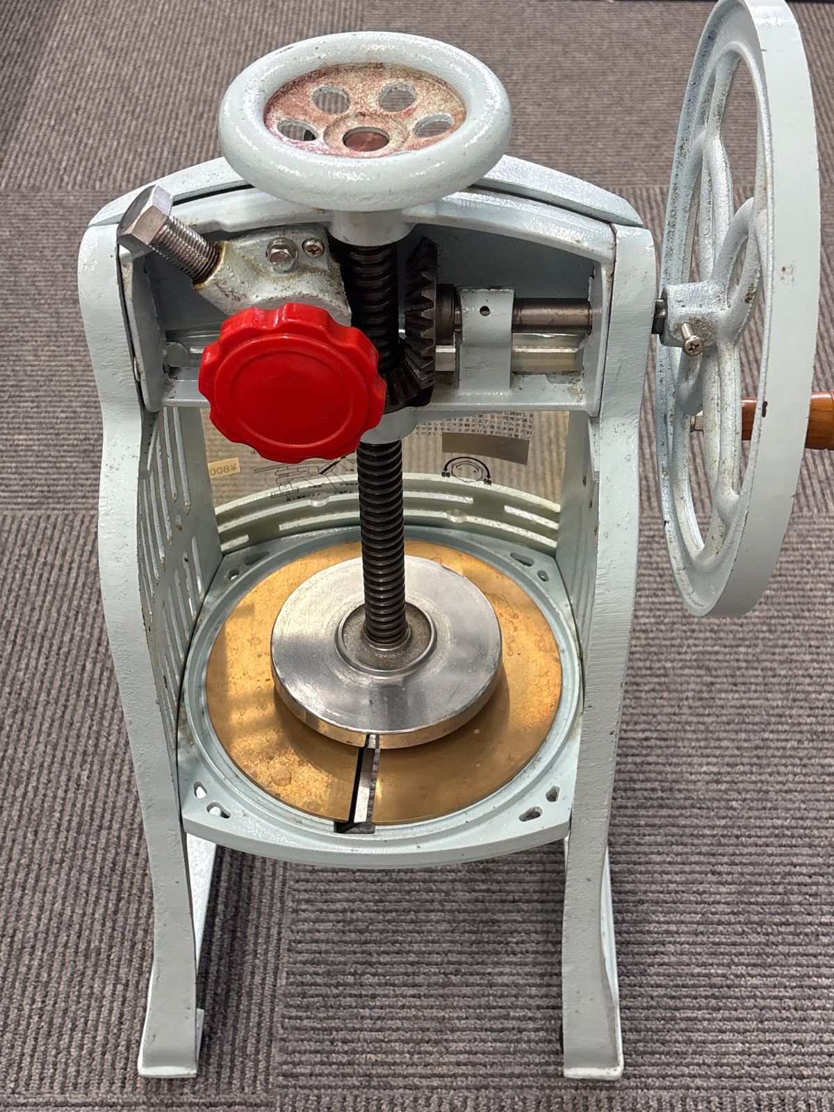 中部コーポレーション手動式かき氷器 初雪 HA-110-S 手動式ブロックアイススライサー氷削機