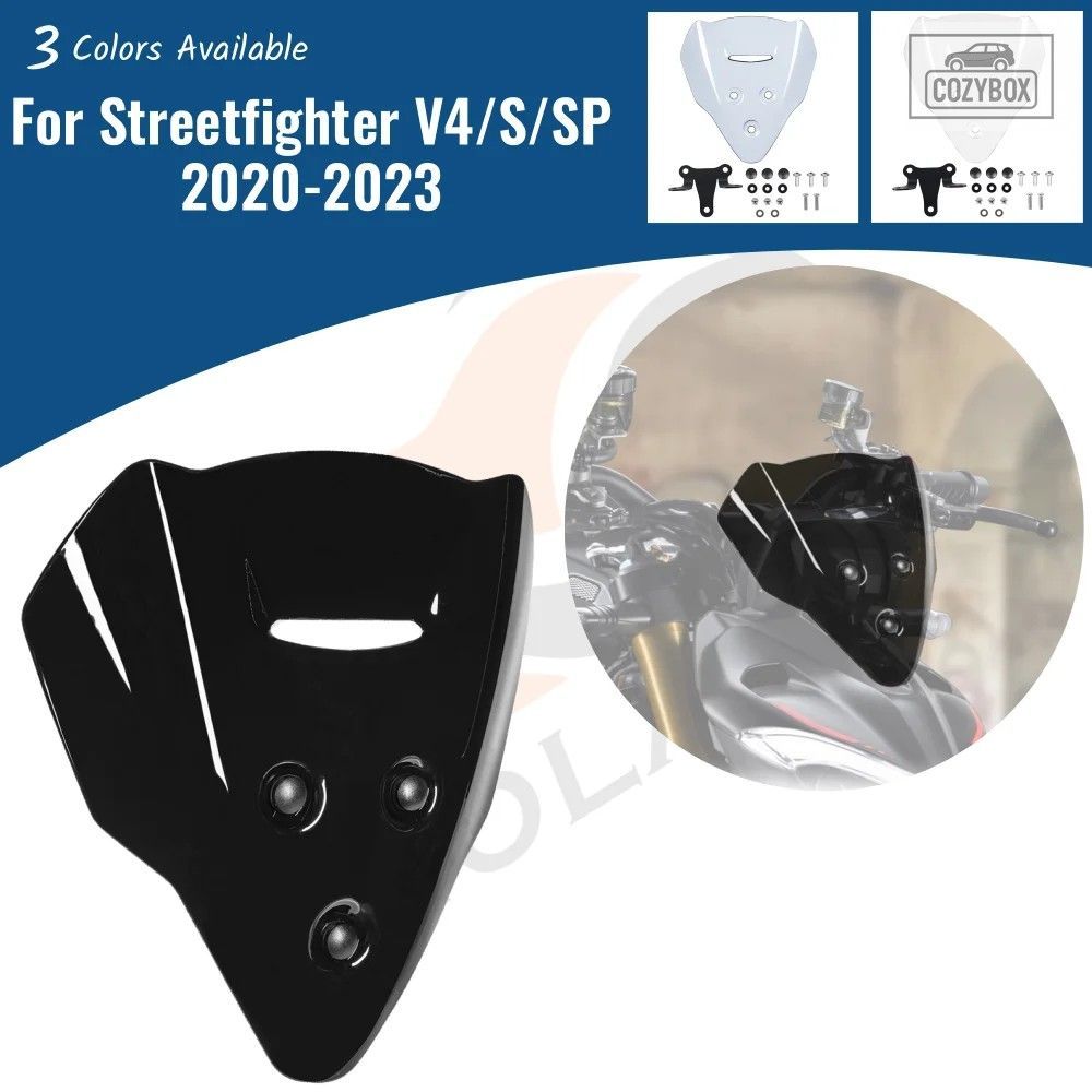 オートバイフロントスクリーンウインドシールド Ducati Streetfighter V4 V4S V4SP 20