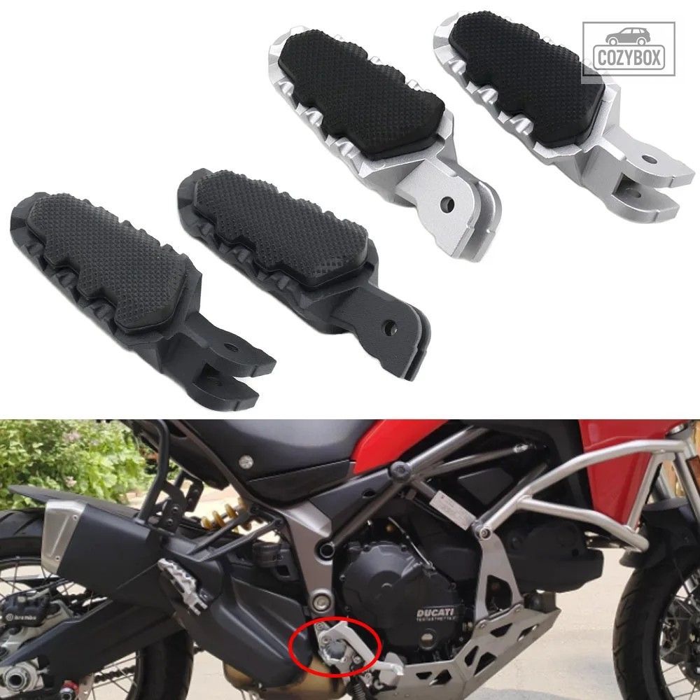 DUCATI HYPERMOTARD 821 Multistrada MTS 950 1260 1200 オートバイフロントフットレ